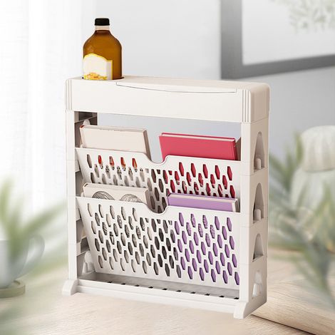 Étagère à livres de rangement, petite bibliothèque, grande capacité, accès facile, idéale pour le salon ou la chambre, simple rangée, 2 niveaux, blanche. (1/5)