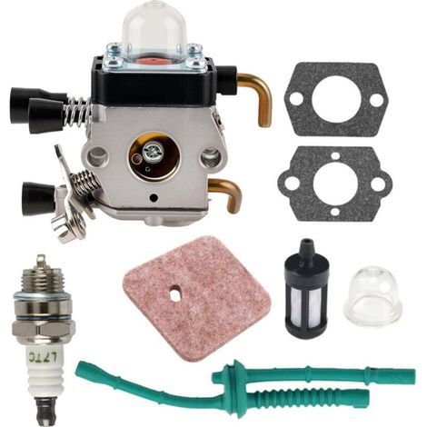 Carburatore C1Q-S97 con kit di tubazione del carburante e filtro dell'aria per SSTIHL FS38 FS45 FS55 KM55 FS75 decespugliatore tagliaerba (1/5)