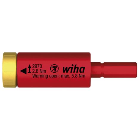 Wiha Adattatore dinamometrico easyTorque electric per supporti slimBit e slimVario® in blister 2.8 Nm (41344)