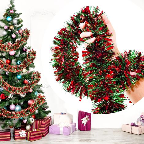 X Décoration de Noël Moderne et Élégante - Guirlande Minimaliste Plantes artificielles Pour Bureau 2 5m Rotin (1/5)