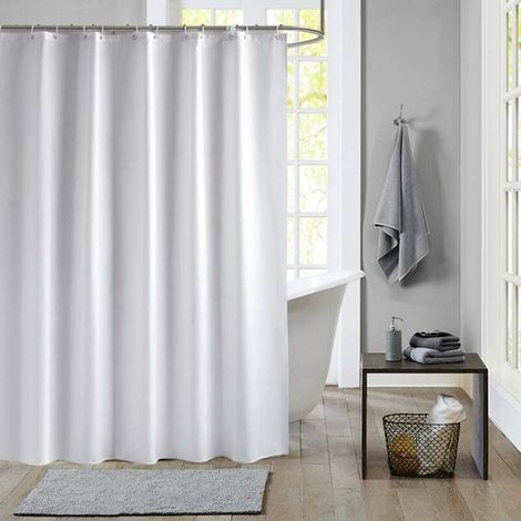 Tenda da doccia impermeabile 200 x 240 cm – Tessuto PEVA antimuffa – Ganci inclusi per una facile installazione – Accessorio per la casa (1/5)