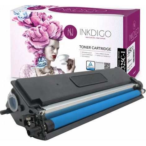 Toner Inkdigo TN325C compatibile con Brother DCP-9055CDN HL-4140CN, certificato TÜV. (1/5)