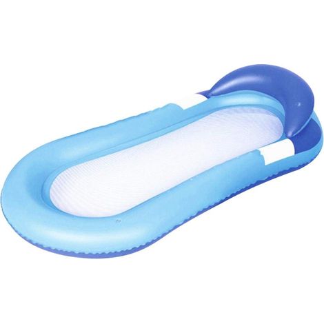 Materassino gonfiabile unico per piscina – Zattera in PVC – Sedia da acqua – Regalo per feste – Blu