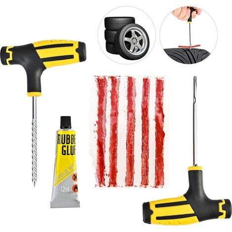 Reifenreparaturset für Auto/Motorrad, Reparaturset für schlauchlose Reifen, Zubehör für Auto/Motorrad (1/5)