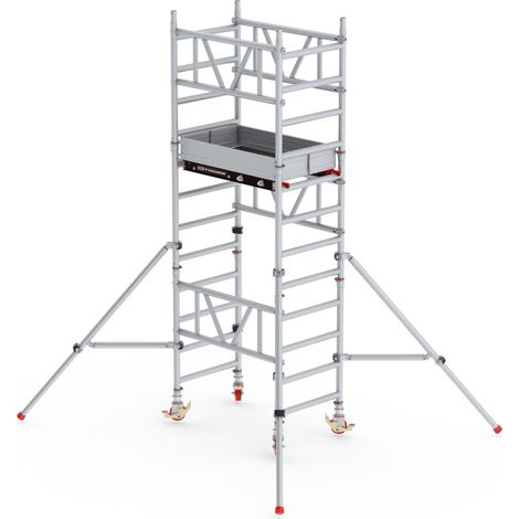 Altrex MiTower 1-Personen-Gerüst Aluminium mit Fiber-Deck Plattform 0,75x1,27m 4,20m AH (1/5)