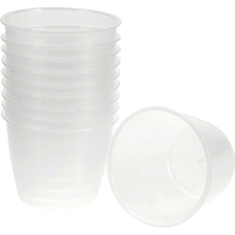 Lot de 10 tasses à mesurer en plastique de qualité alimentaire pour riz, outils de mesure pour cuiseur à riz, pour ingrédients secs et liquides (160 ml) (1/3)
