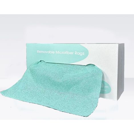 Panno per la pulizia in microfibra da 20 cm x 20 cm con scatola, asciugamani in microfibra sfusi per la casa, asciugamani in microfibra riutilizzabili per auto, blu (1/5)