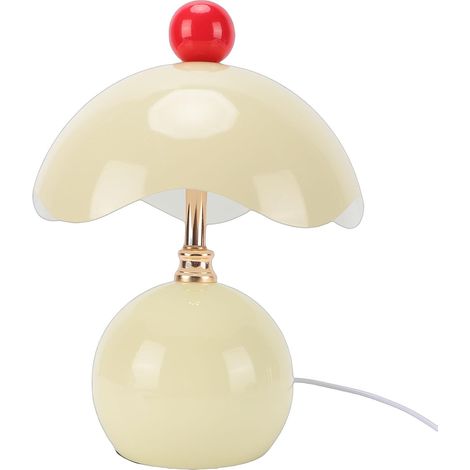 Zunate Lampe de Chevet avec Abat-jour en Verre et Base Céramique (1/5)