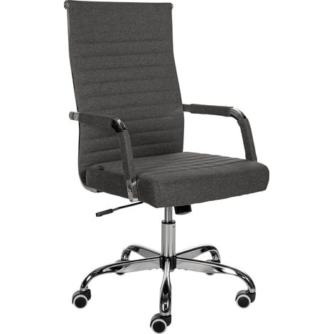 Bürostuhl Amadora dunkelgrau Stoff (1/5)