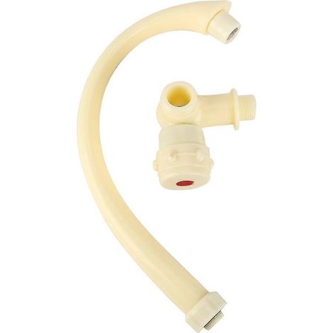 Robinet d'évier en plastique ABS à une poignée pour cuisine, robinet d'eau froide simple G1/2" (1/5)