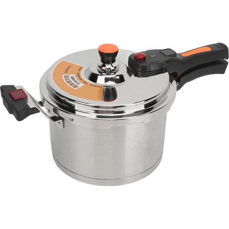 Autocuiseur 80 kPa, stérilisateur à pression, cuisson rapide, acier inoxydable, ustensiles de cuisine instantanés pour cuisinières à gaz et électriques, 4 L, 20 cm / 7,9 pouces (1/5)