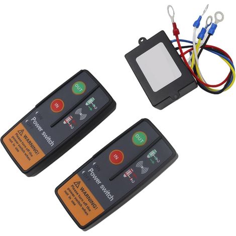 Kit de télécommande sans Fil 12 V/24 V pour treuils de Sauvetage, Convient pour camions, ATV et SUV - Émetteur Manuel, Interrupteur, contrôleur (1/5)