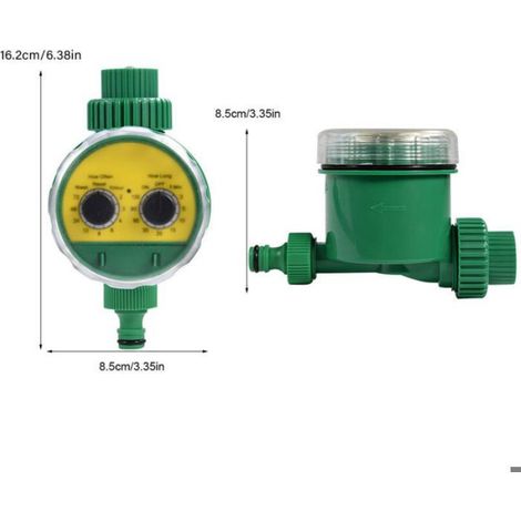 Minuteur Arrosage - Électronique - Deux Cadrans - Programmation Manuelle - IP66 - Pour Jardin Extérieur - 1 Pièce (1/5)