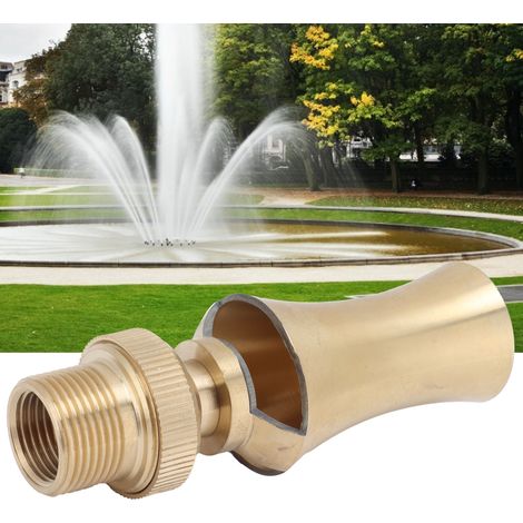 Buse de fontaine décorative Ice Tower en laiton ajustable, jet Cascade ou Cèdre, raccord G1/2 femelle/G3/4 mâle 25mm, enrichissement d'oxygène pour bassin (1/5)