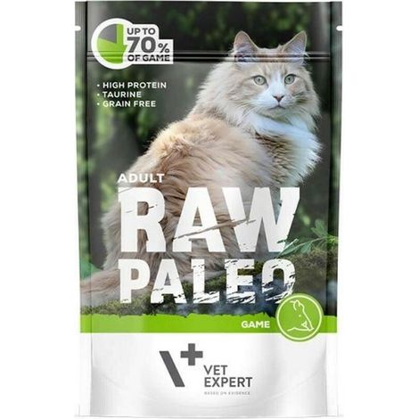 Cibo umido per gatti VetExpert Raw Paleo gatto adulto MIX DI SAPORI 24x100g (1/3)