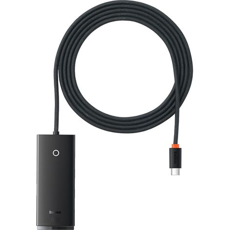 Baseus Lite Series HUB USB Type C Adapter - 4x USB 3.0 2m schwarz (WKQX030501) (1/5)