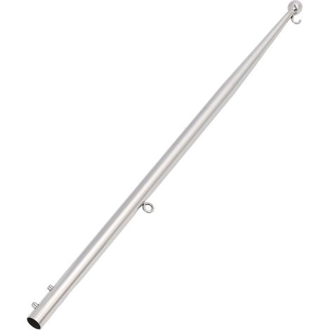 Mât de drapeau - Inox 316 - 610mm - Fixation rail (1/5)