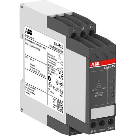 Relé trifásico CM-PFS.S L1-L2-L3=200-500VAC 50/60Hz ABB (1SVR730824R9300)