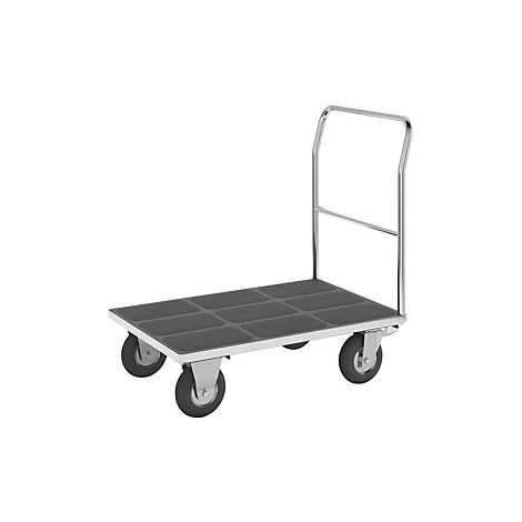 eurokraft pro  Carrello a pianale  impugnatura tubolare  ruote
