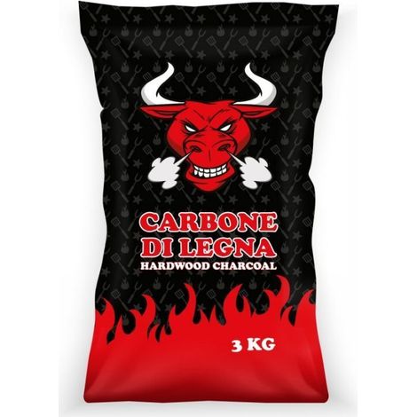 CARBONE ECO TRADE TORO 3KG BARBECUE CAMPEGGIO GRIGLIATA SACCO
