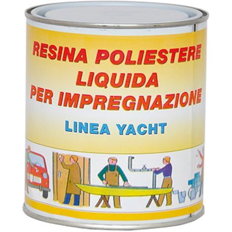RESINA POLIESTERE TRASPARENTE gr. 750