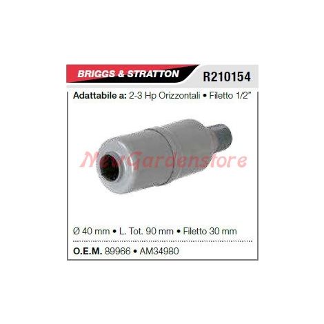 B&S Schalldämpfer Schalldämpfer Rasenmäher 2-3HP horizontal R210154