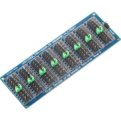 Carte de résistances programmables 0,1 Ω - 9999999 Ω, 8 sections, précision 0,1 Ω, composant électronique (1/5)