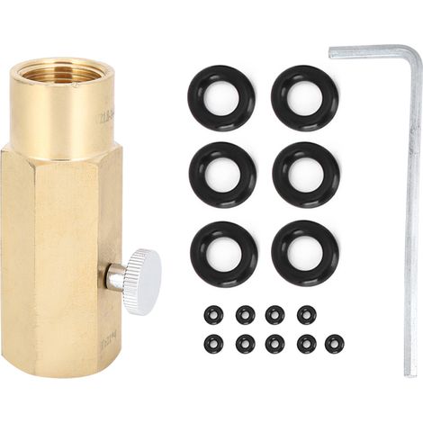 Adaptateur CO2 pour valve de remplissage, connecteur laiton Tr21-4 vers W21.8-14-RH, équipement de brassage pièces (1/5)
