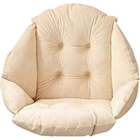 Coussin de chaise 40x52 cm – Velours doux et élastique – Imperméable pour intérieur et extérieur – Confort optimal pour chaises de jardin (1/5)