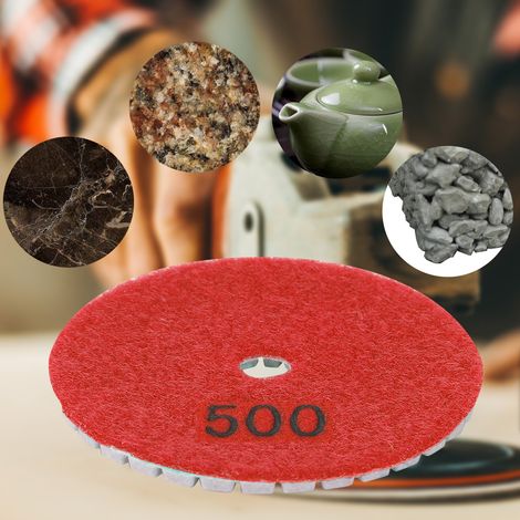 3 Zoll runde Diamantpolierscheibe für Granit und Marmor, Nasspolierwerkzeug (500) (1/5)