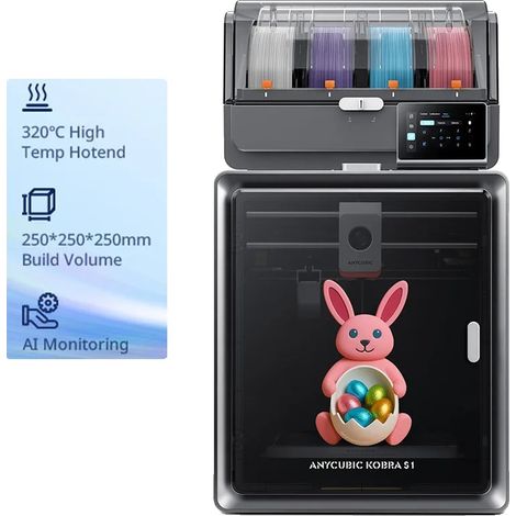 Imprimante 3D, Capacité Multi-Couleurs, Impression Haute Vitesse, S1 ACE 2 Pro Combo (1/5)