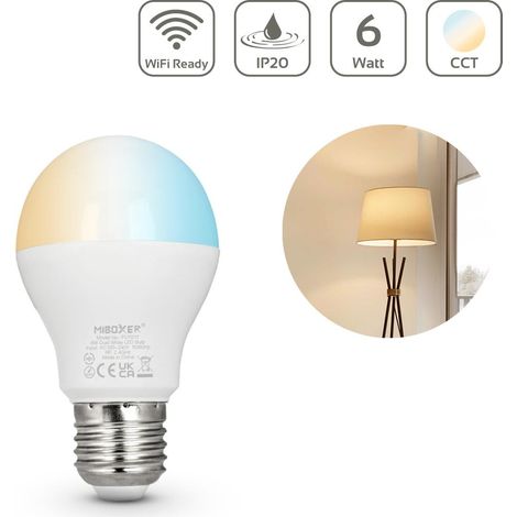 MiBoxer CCT Lampe 6W DUAL WHITE E27 WiFi ready FUT017 (1/5)