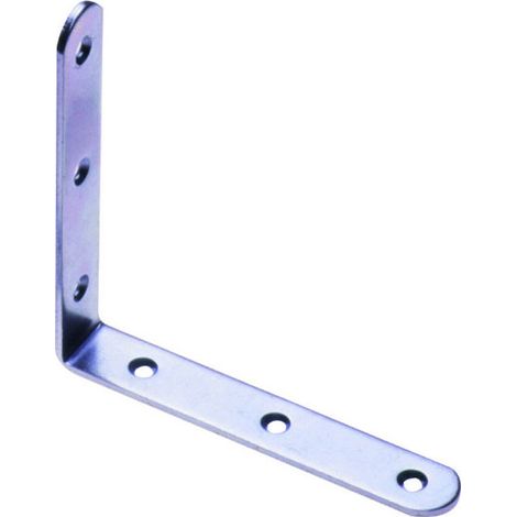 Equerre de fixation Longue 90° 120X20X3 Acier zingué - 30 pièces (1/3)