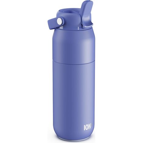 Gourde Isotherme 540 ml (18 oz)- Bouteille Étanche en Acier Inoxydable avec Couvercle Paille, Débit Rapide, Pour Boissons Froides, Format Porte-Gobelet, Lilas (1/5)