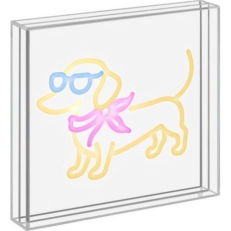 WD LifeStyle Insegna Neon Bassotto 23x23 cm in Plexiglass – Lampada Decorativa LED (1/2)