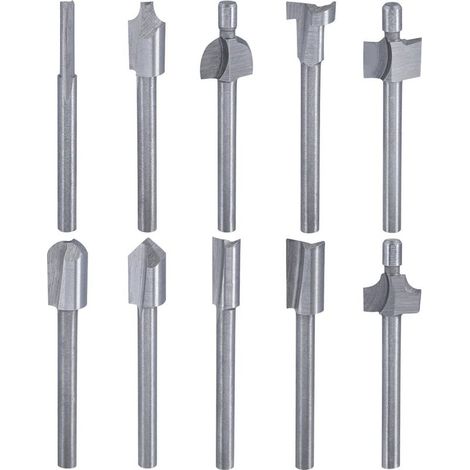 HSS-Fräser-Set, 3 mm (1/8") Rotations-Holzgravurfräser für Heimwerker, Dremel-Zubehör (1/4)
