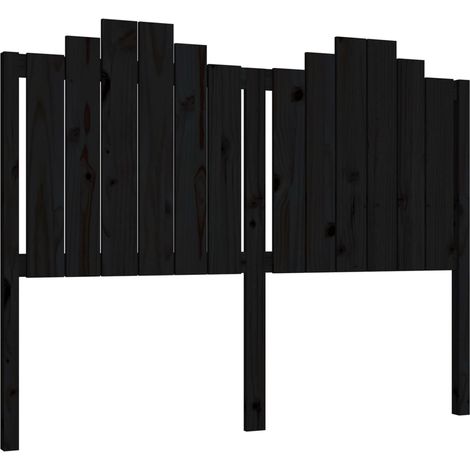 Maison Exclusive - Cabecero de cama madera maciza de pino negro 1