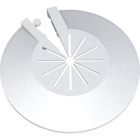 ROSONE APRIBILE IN PP BIANCO Ø22 ferro 1/2" (1/2)