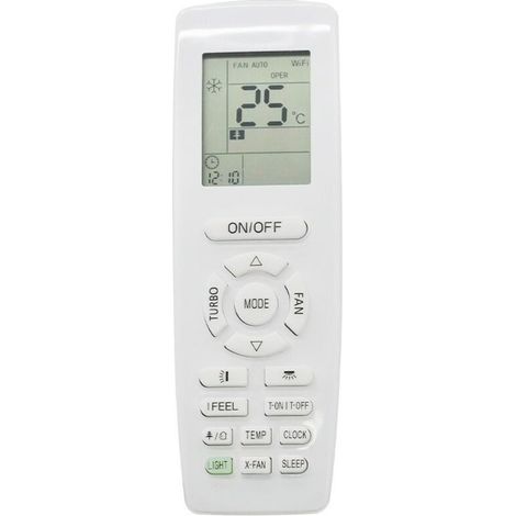 Télécommande universelle pour climatiseur YAPOF1 – Compatible avec tous les modèles récents, pile incluse, design ergonomique noir (1/4)