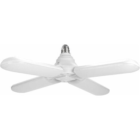 Plafonnier LED, 60 W, E27, AC95–265 V, quatre suspensions LED ultra-lumineuses, ventilateur de plafond pliable (1/3)