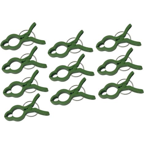 10 Stück Pflanzenbefestigungsclips Gartenpflanzenclips aus