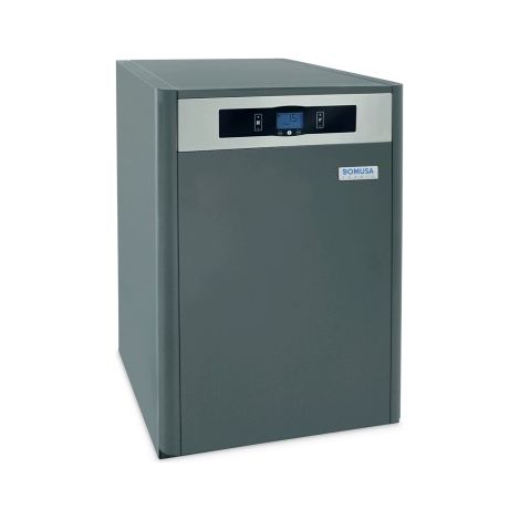 Domusa – Chaudière fioul à condensation 30 kW – Corps en fonte – Rendement 103% – Production d'eau chaude sanitaire modulable