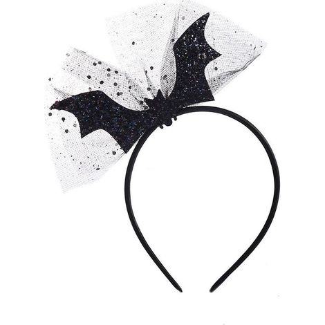 Bandeau citrouille noire d'Halloween, accessoire de cheveux en peluche pour les fêtes (1/5)