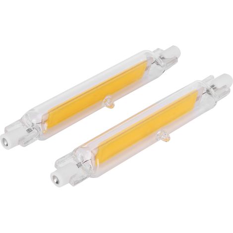 Lot de 2 ampoules R7S COB 15W à double culot, projecteur de 118 mm, 220 V, blanc chaud 3000K (1/5)
