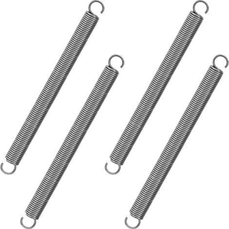 Ressort de Traction 120mm Ressorts de Tension avec Crochets Ressorts en Acier Inoxydable Diamètre du Fil 1,2mm Diamètre Extérieur 10mm Force 3,2KG 4 Pièces (1/5)