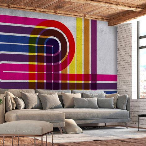 Papier peint Technicolor - 150 x 105 cm (1/4)