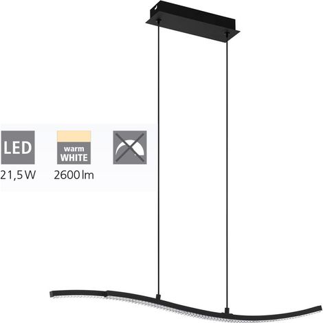 Lampe suspendue Lejia's noir transparent L: 78 B: 8 h: 175cm 3000k (1/4)