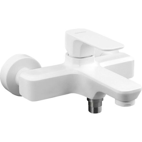 Sapho Spy - Miscelatore per vasca da bagno, bianco opaco PY10/14