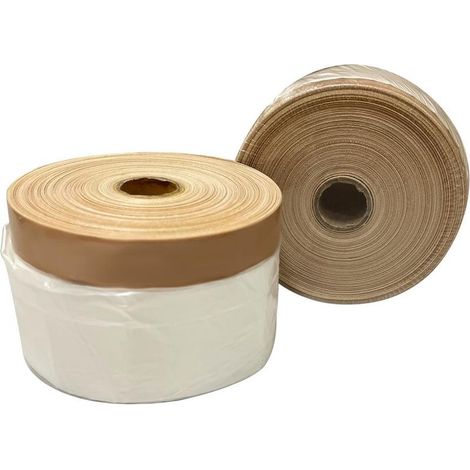 Abdeckfolie Strend Pro, 1100 mm, L-25 m, PE, Maler-, mit Stoffklebeband, Abdeckfolie für Boden
