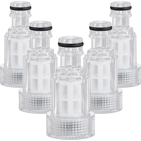 5 Pièces Filtre à Eau, Tuyau d’Arrosage 3/4, pour Nettoyeur Haute Pression, Raccord Jardin, Accessoires et Jardinage, 6.5 x 2.5 1.6 cm - (1/5)